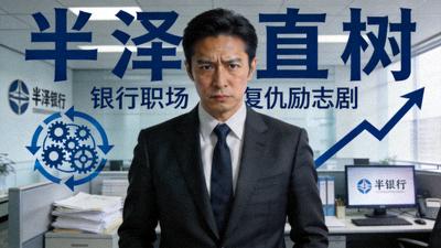 日剧《半泽直树》海报，银行职场复仇励志剧